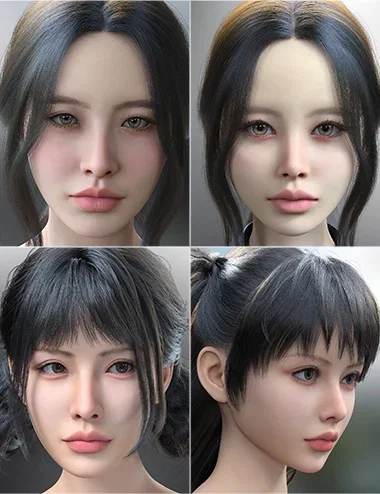 Vo Lox and Young, and Vo Bexi and Young HD for Genesis 9 Character Bundle