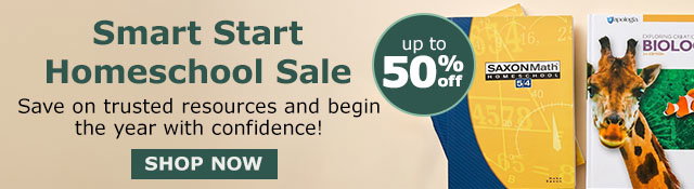 Smart Start Homeschool Sale | UP TO 50% OFF