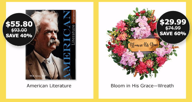 American Literature | Bloom in Grace Wreath