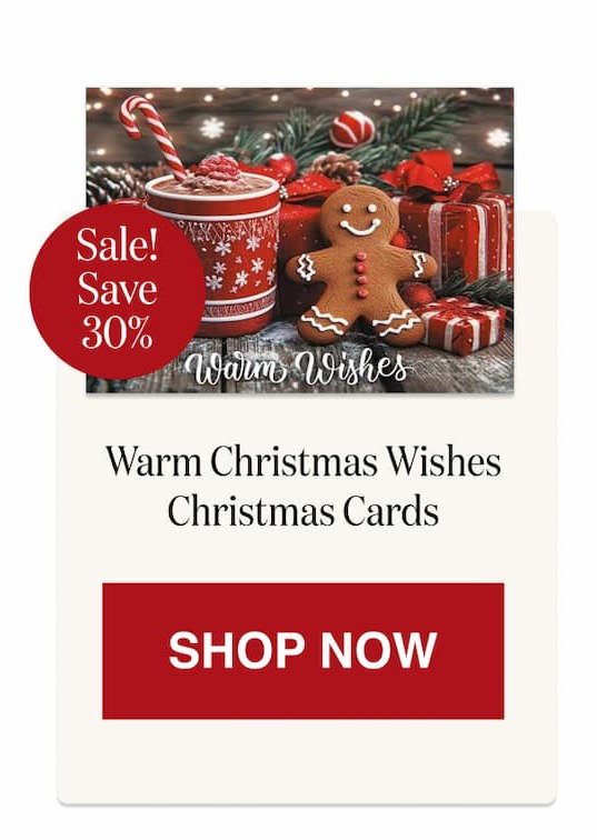 Warm Christmas Wishes Christmas Cards [Click here to Shop Now]