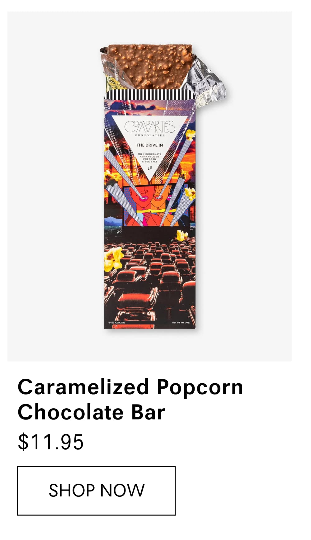 Caramelized Popcorn Chocolate Bar