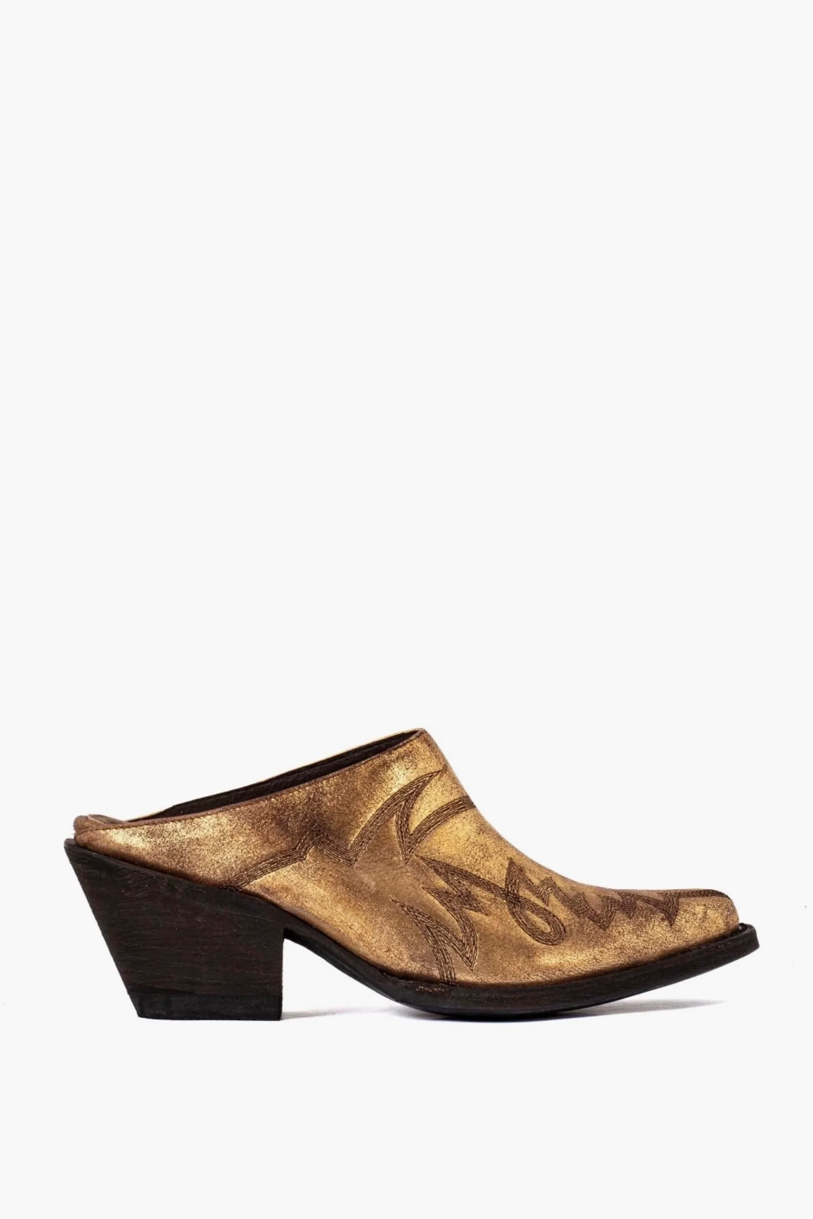 Image of Cowboy Pointed Toe Mules - RODEO