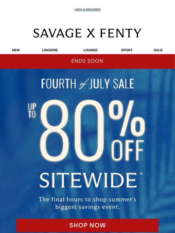 Last Chance: Up to 80% Off