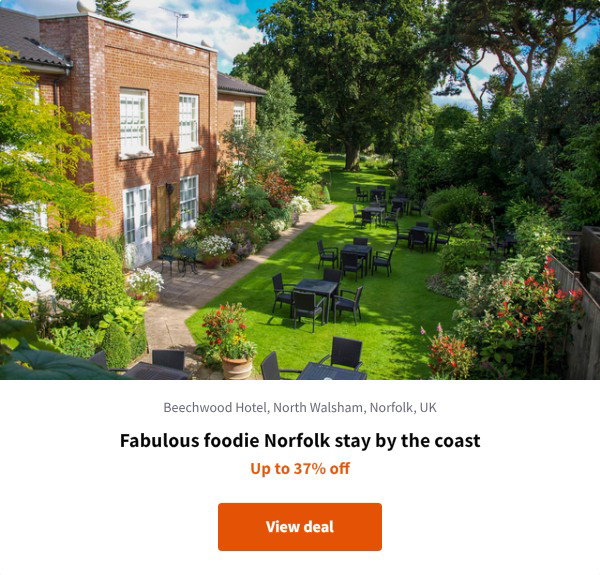 Fabulous foodie Norfolk stay by the coast