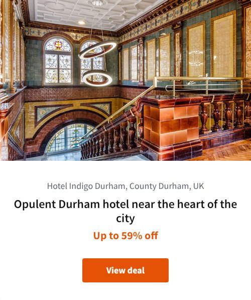 Opulent Durham hotel near the heart of the city