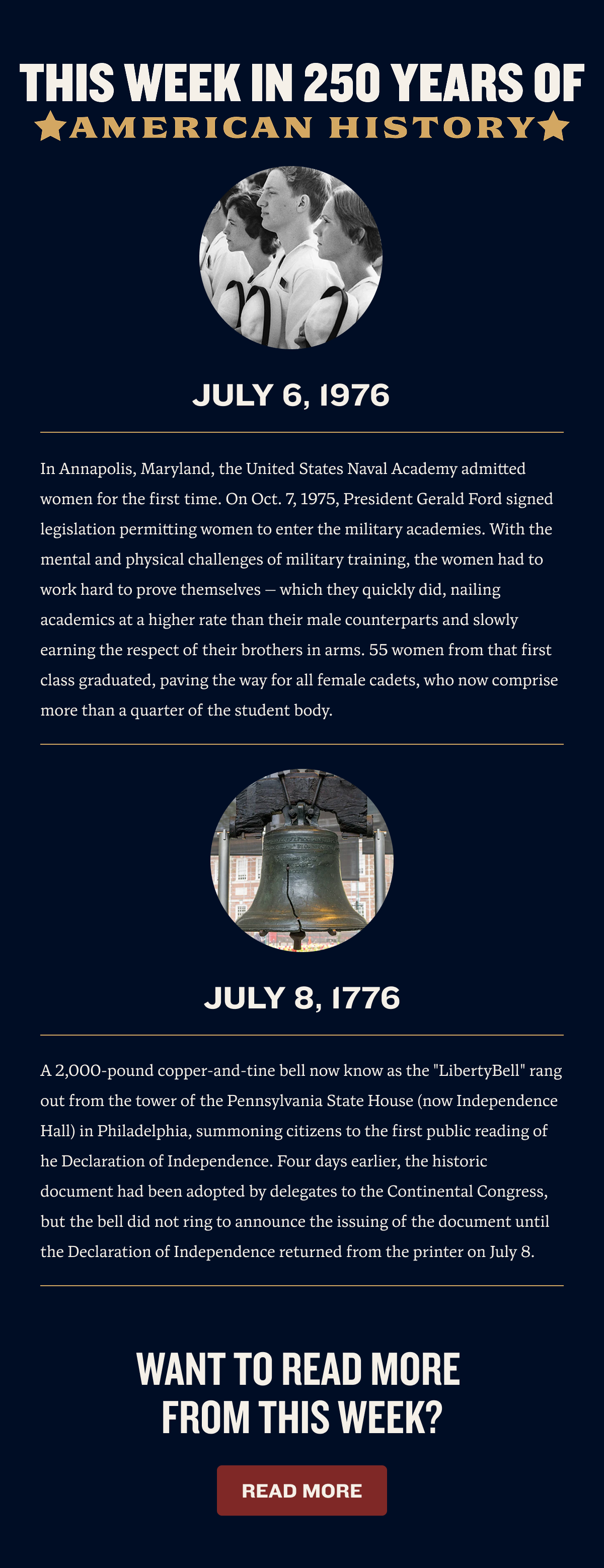 July 5th - July 11th | This week in American History