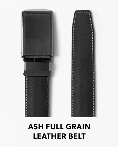 Ash Full Grain Leather Belt
