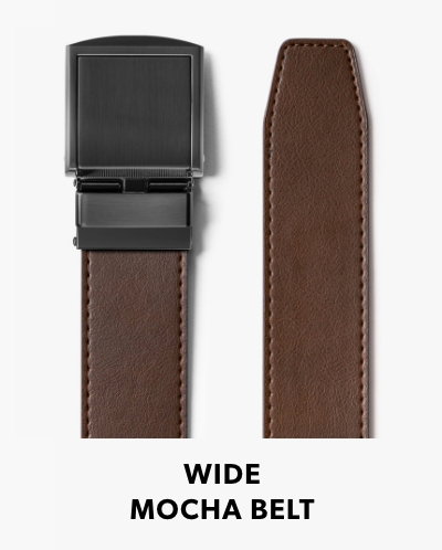 Wide Mocha Belt