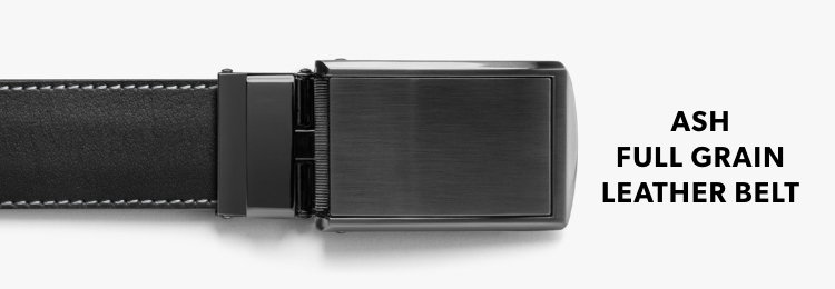 Ash Full Grain Leather Belt