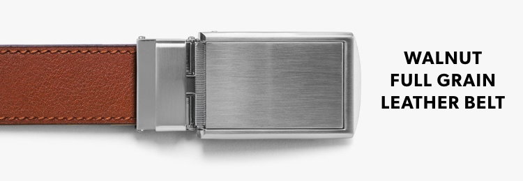 Walnut Full Grain Leather Belt