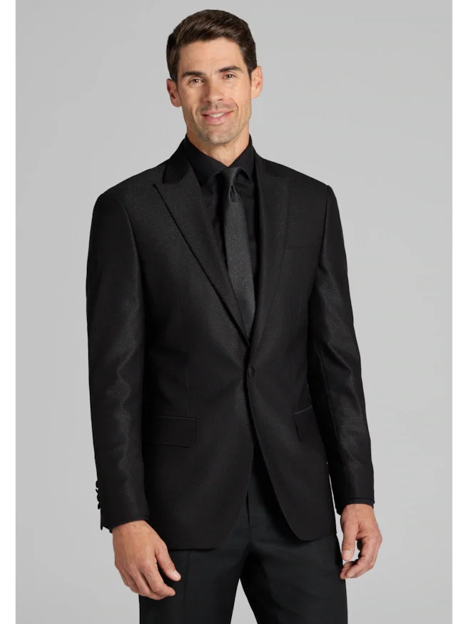 Jos. A. Bank Traditional Fit Comfort Stretch Micro Texture Dinner Jacket