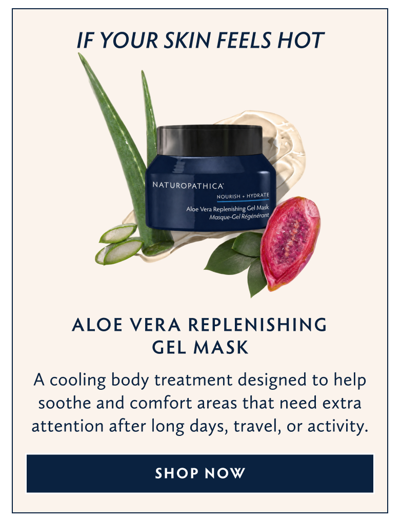 If Your Skin Feels Hot Shop Aloe Vera Replenishing Gel Mask