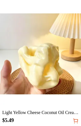 Light Yellow Cheese Coconut Oil Cream Cheese Squishy, Soft Dough Texture, Cream Filling, Silent Squeeze Stress Relief Toy, Suitable For Office Desk Focus And Mindfulness Break, 2025 Popular Adult Sensory Gadget, 6cm