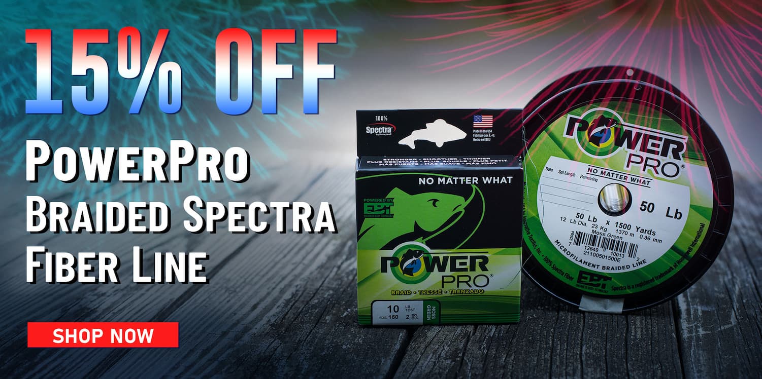 15% Off PowerPro Braided Spectra Fiber Line Shop Now