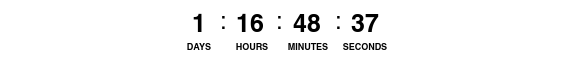 24 Hour Countdown Timer
