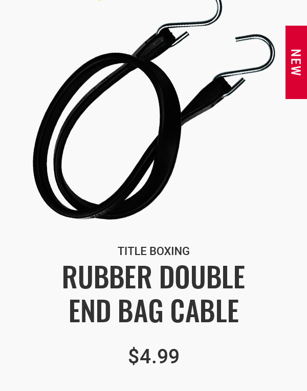 SHOP TITLE BOXING RUBBER DOUBLE END BAG CABLE