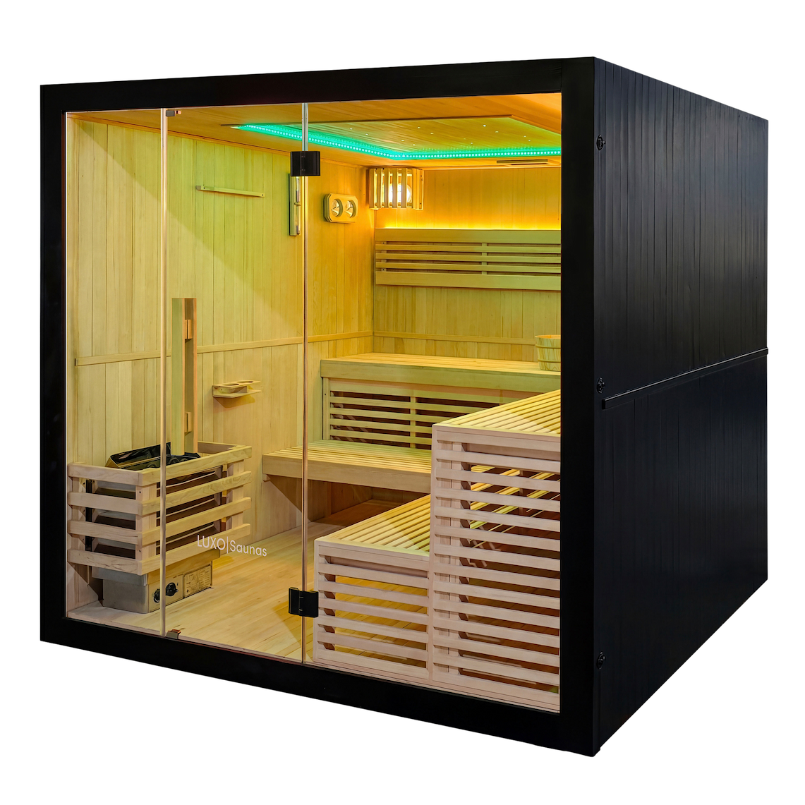 Savi 8 Person Hemlock Traditional Indoor Home Sauna