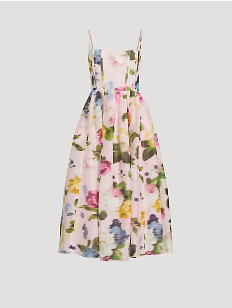 Midi Dress In Floral Print
