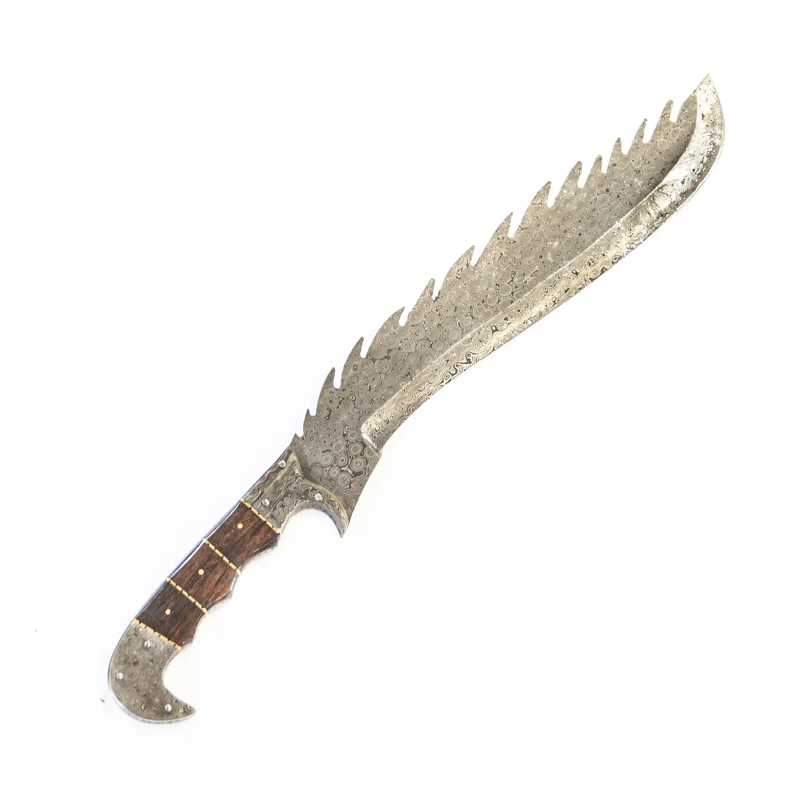 Image of Dragon Gurkha Kukri Knife-Handmade High Carbon Damascus Steel- 19"
