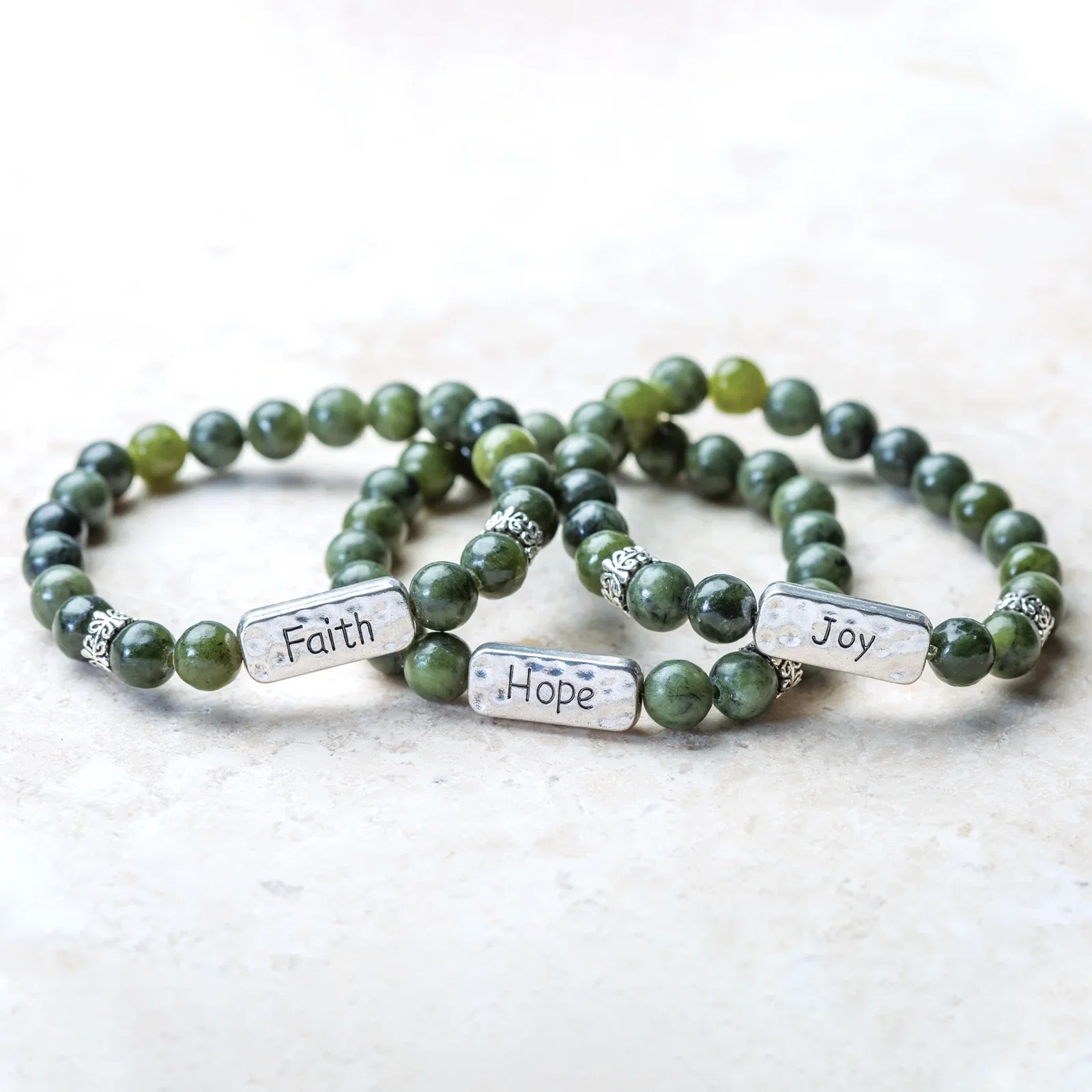 Image of Connemara Marble Beads Bracelet