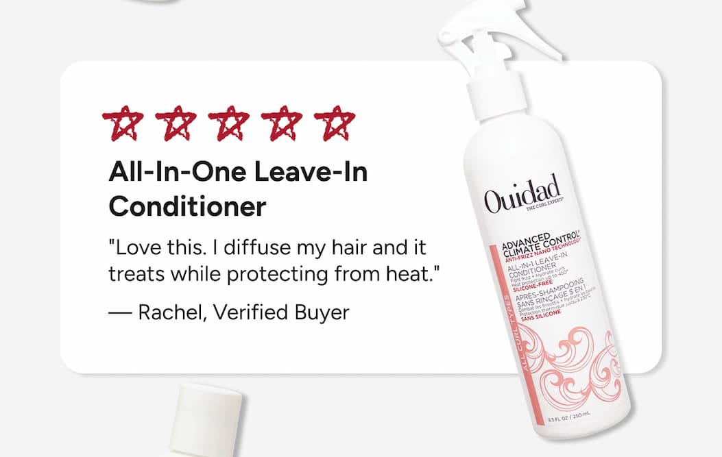 All-In-One Leave-In Conditioner  "Love this. I diffuse my hair and it treats while protecting from heat."  — Rachel, Verified Buyer