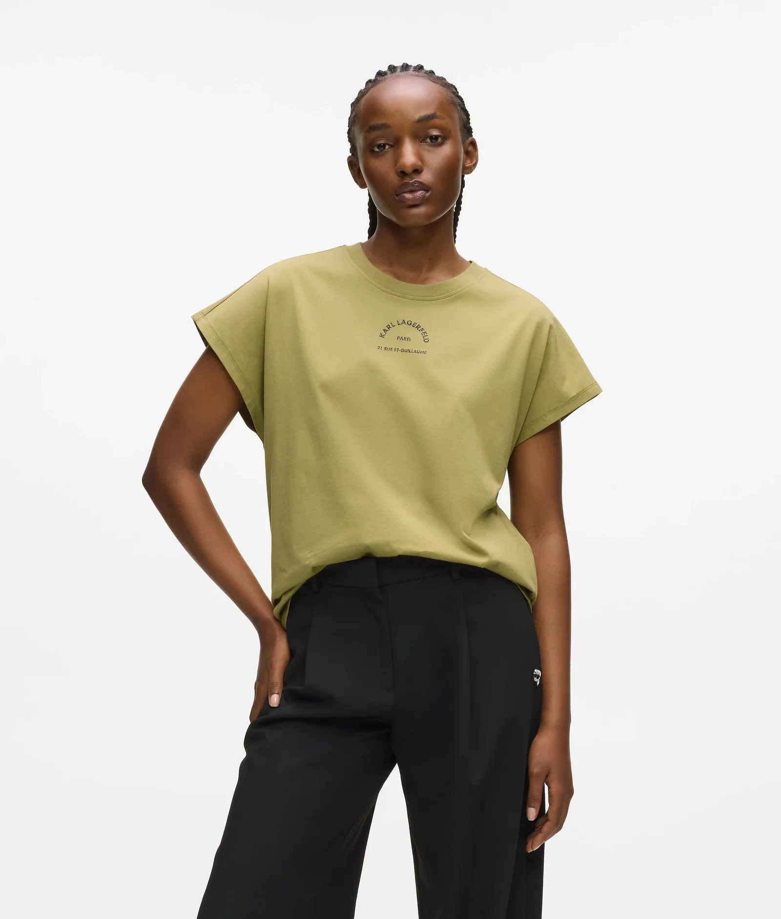 Image of Relaxed Rue St-Guillaume glitter T-shirt