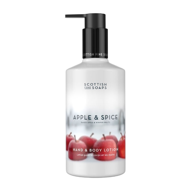 Image of Scottish Fine Soaps Apple & Spice Hand & Body Lotion 300ml