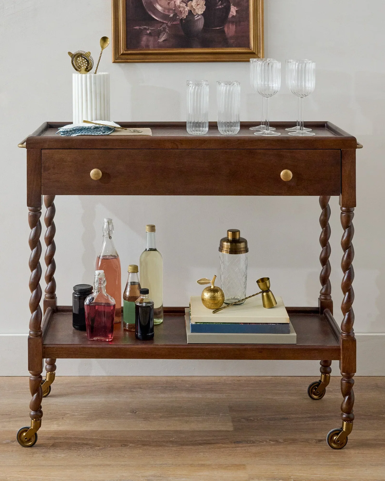 Barley Twist Bar Cart