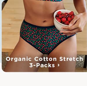 shop organic cotton stretch 3-packs