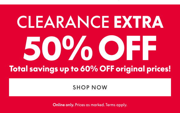 50% Off Clearance