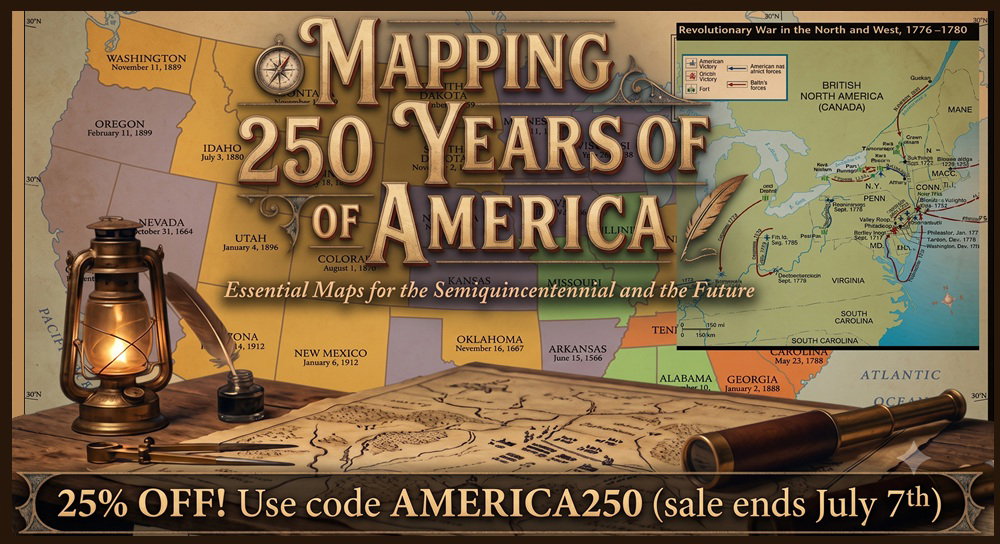 Mapping 250 Years of America - AMERICA250 code valid through July 7th