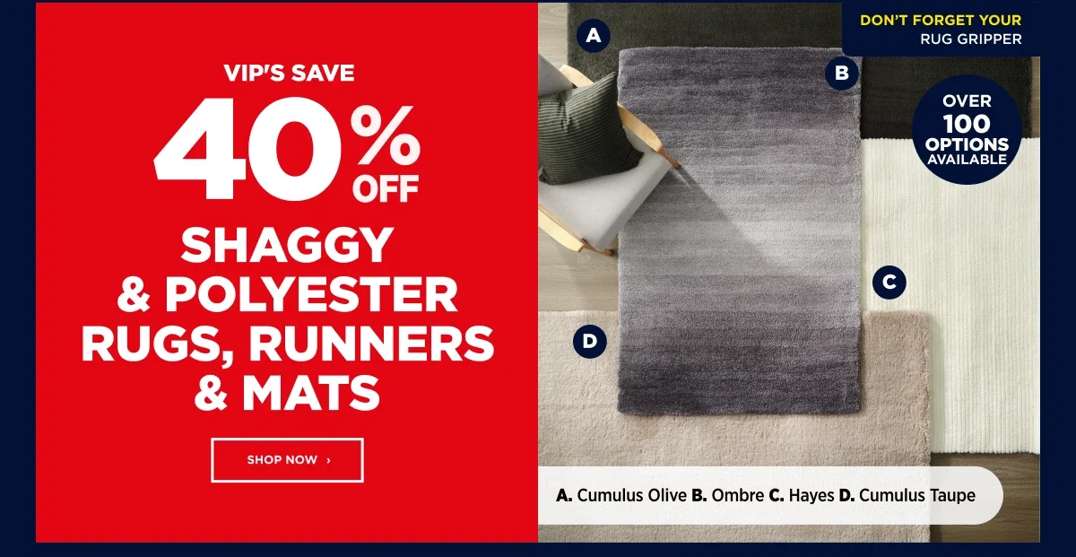 Shaggy & Polyester Rugs Runner & Mats