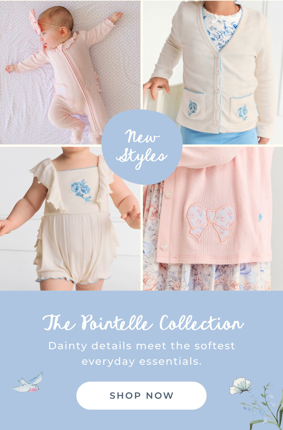 The Pointelle Collection: Dainty details meet the softest everyda essentials [SHOP NOW]