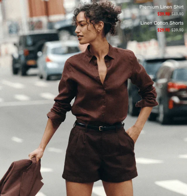 Hero Women Linen Shirt and Shorts