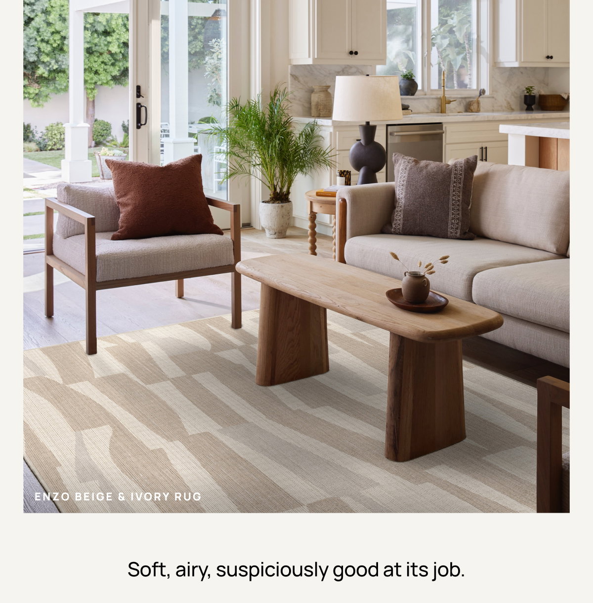 Enzo Beige & Ivory Rug 