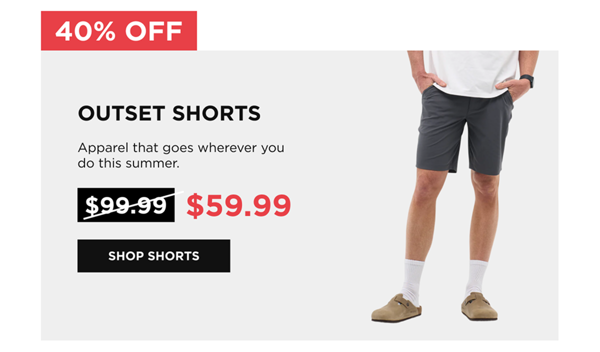 OUTSET SHORTS  [SHOP SHORTS]