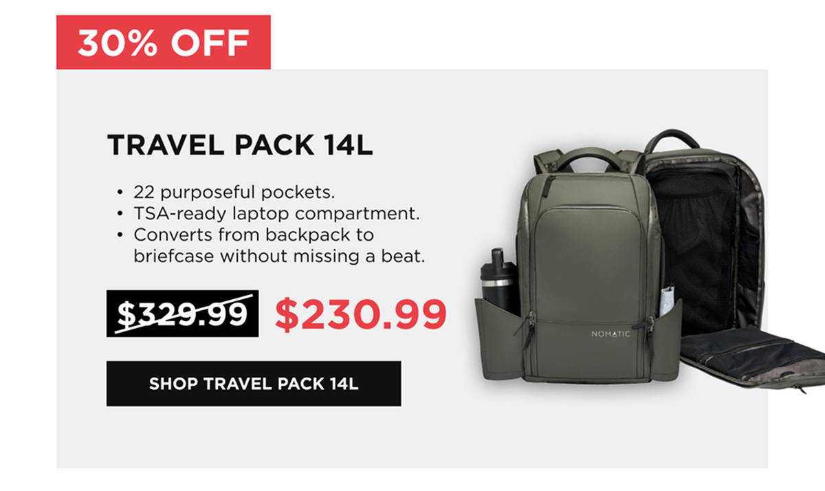 TRAVEL PACK 14L  [SHOP TRAVEL PACK 14L]