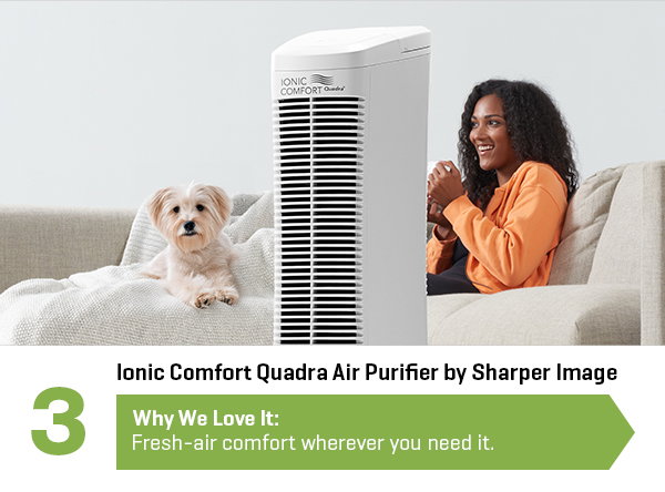 Ionic Comfort Quadra Air Purifier by Sharper Image