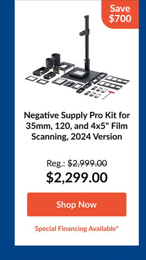 Negative Supply Pro Kit for 35mm, 120, and 4x5inches Film Scanning, 2024 Version