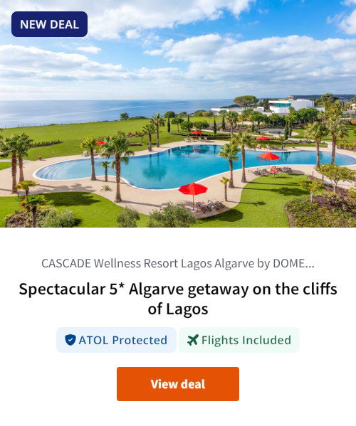 Spectacular 5* Algarve getaway on the cliffs of Lagos