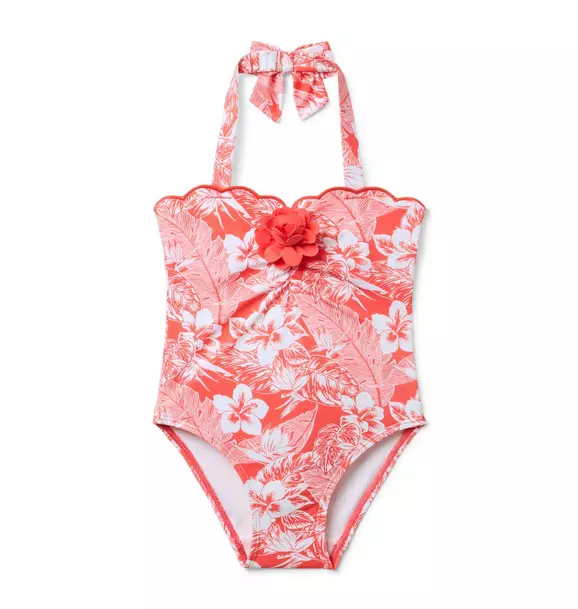 Image of Floral Rosette Swimsuit