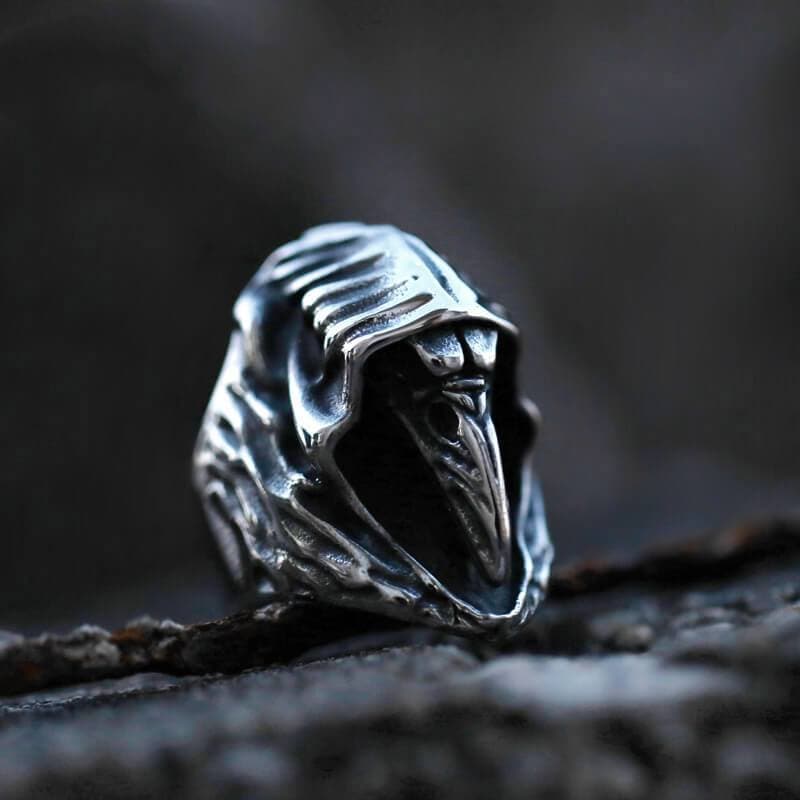 Image of Viking Ravens Hugin Stainless Steel Ring