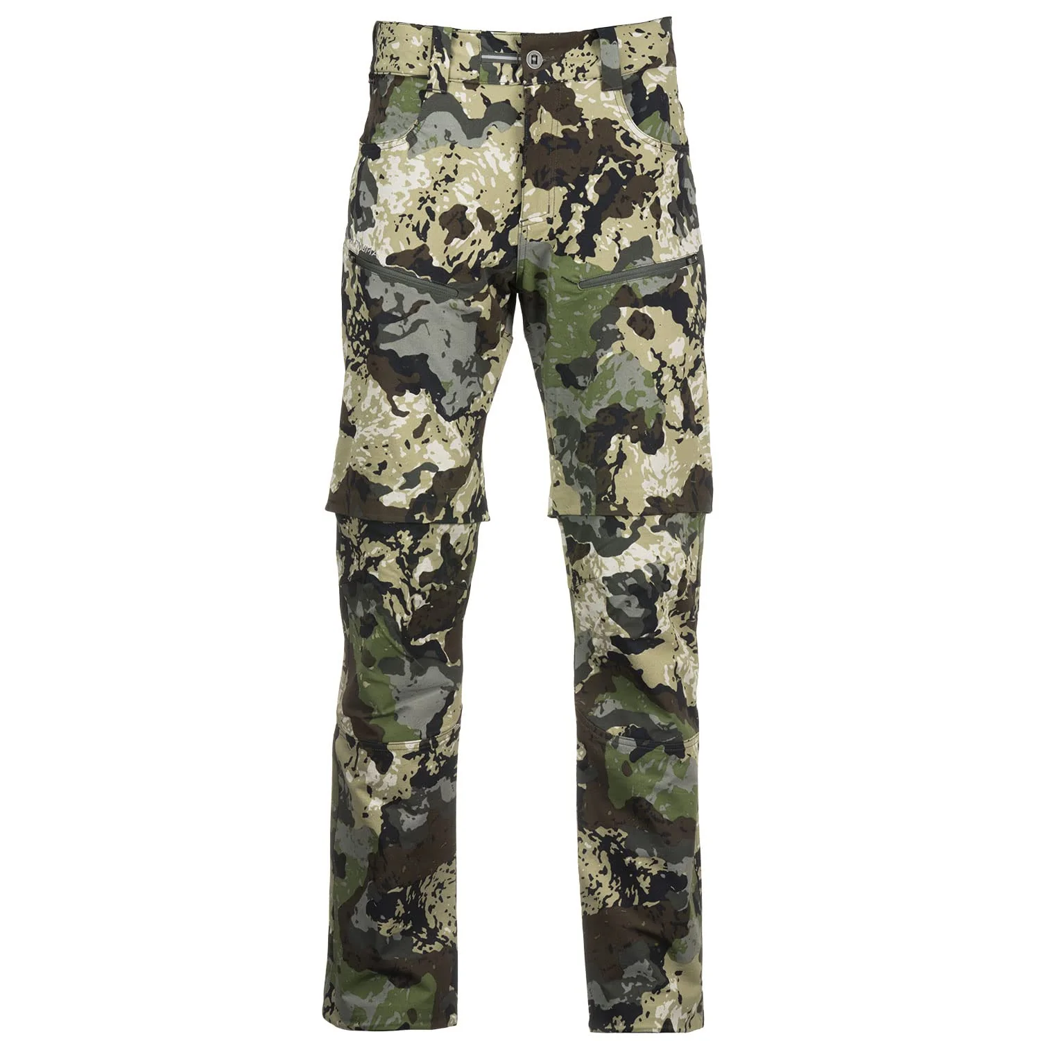 Pnuma Outdoors Pursuit Zip Off Hunting Pants Caza Camo 4Way Stretch 5 Pockets Quick Dry