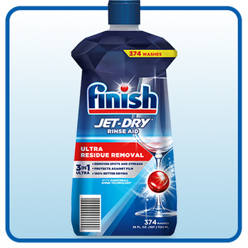 Finish Jet-Dry Ultra Dishwasher Rinse Aid, 38 fl oz 