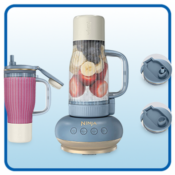 Ninja BlendBOSS Tumbler Blender with (2) 26oz Tumblers and Straws