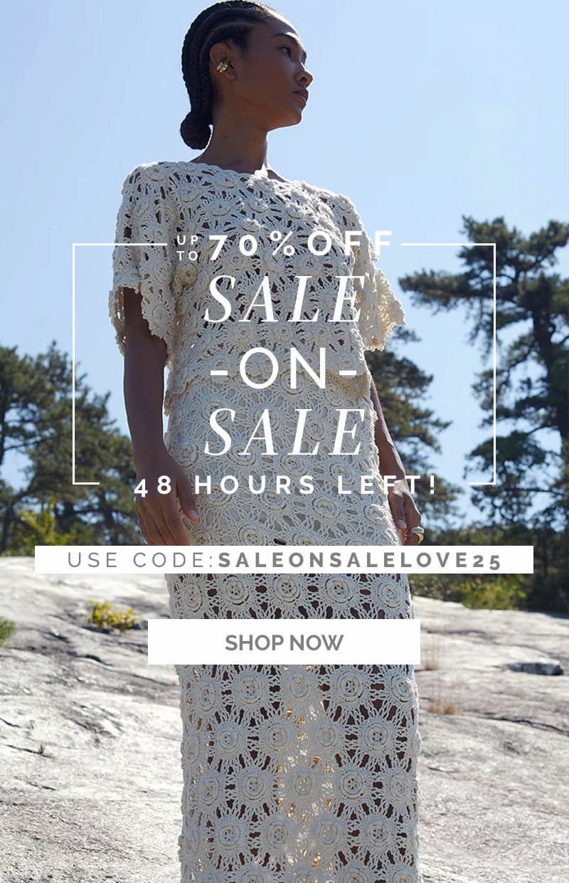SALE ON SALE image with code SALEONSALELOVE25