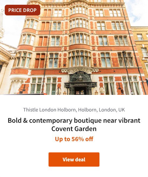 Bold &amp; contemporary boutique near vibrant Covent Garden