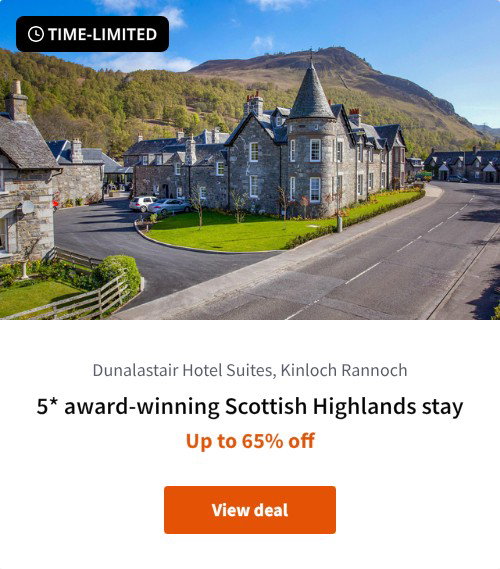 5* award-winning Scottish Highlands stay