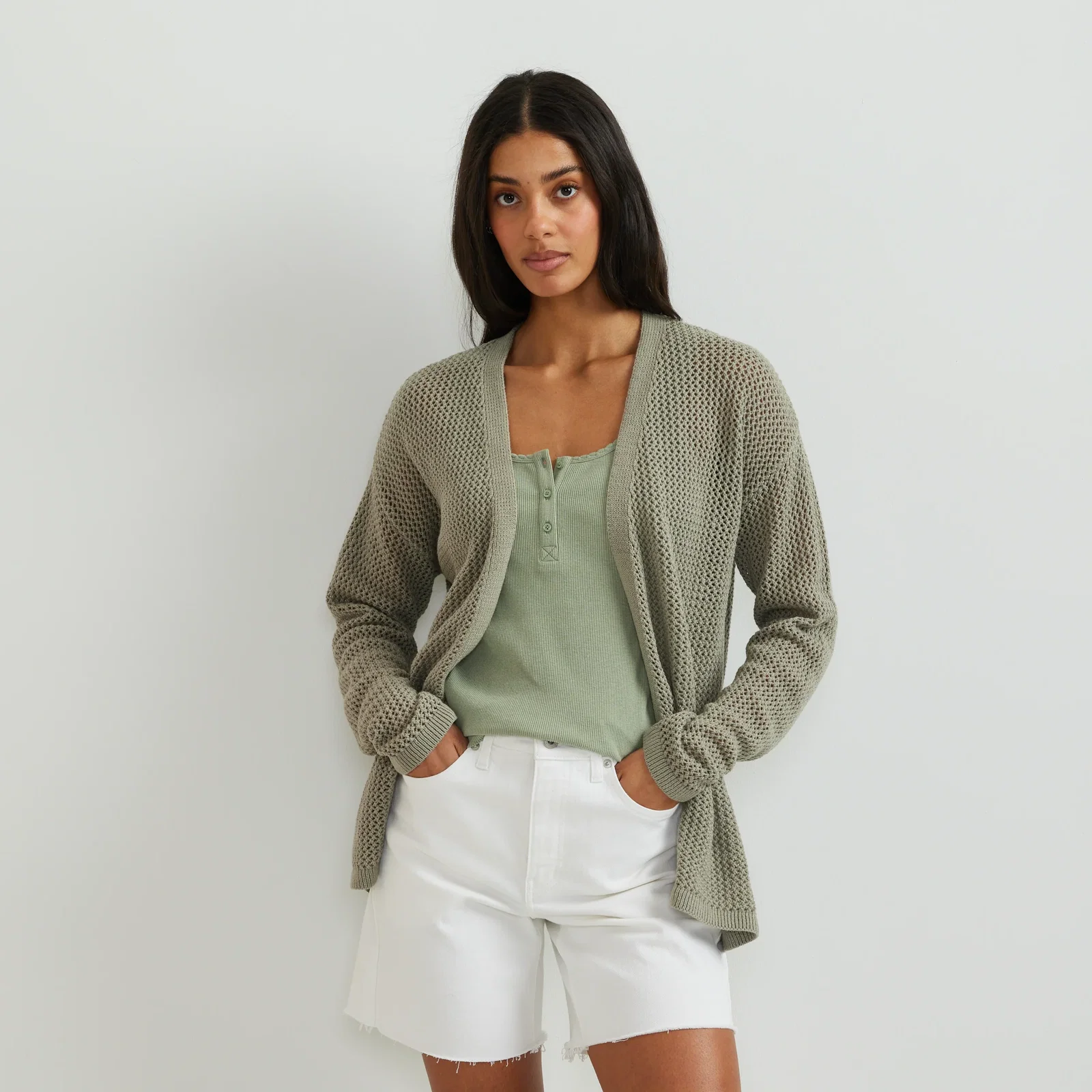 Image of Women's Open-Front Cardigan