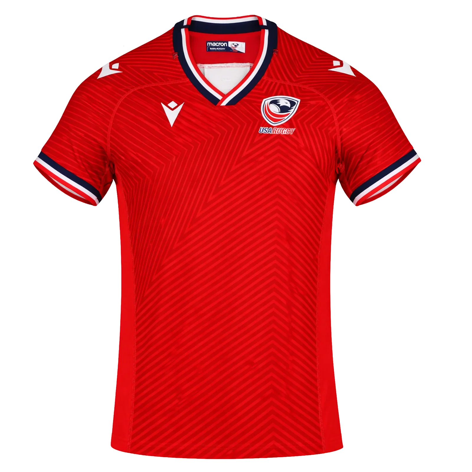 Image of USA Rugby 24/25 Red Replica Training Jersey by Macron